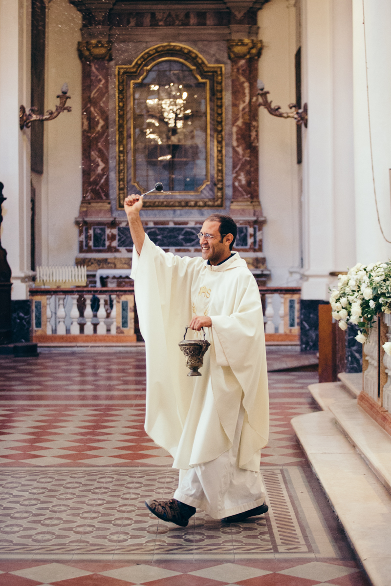 priest wedding blessing italy