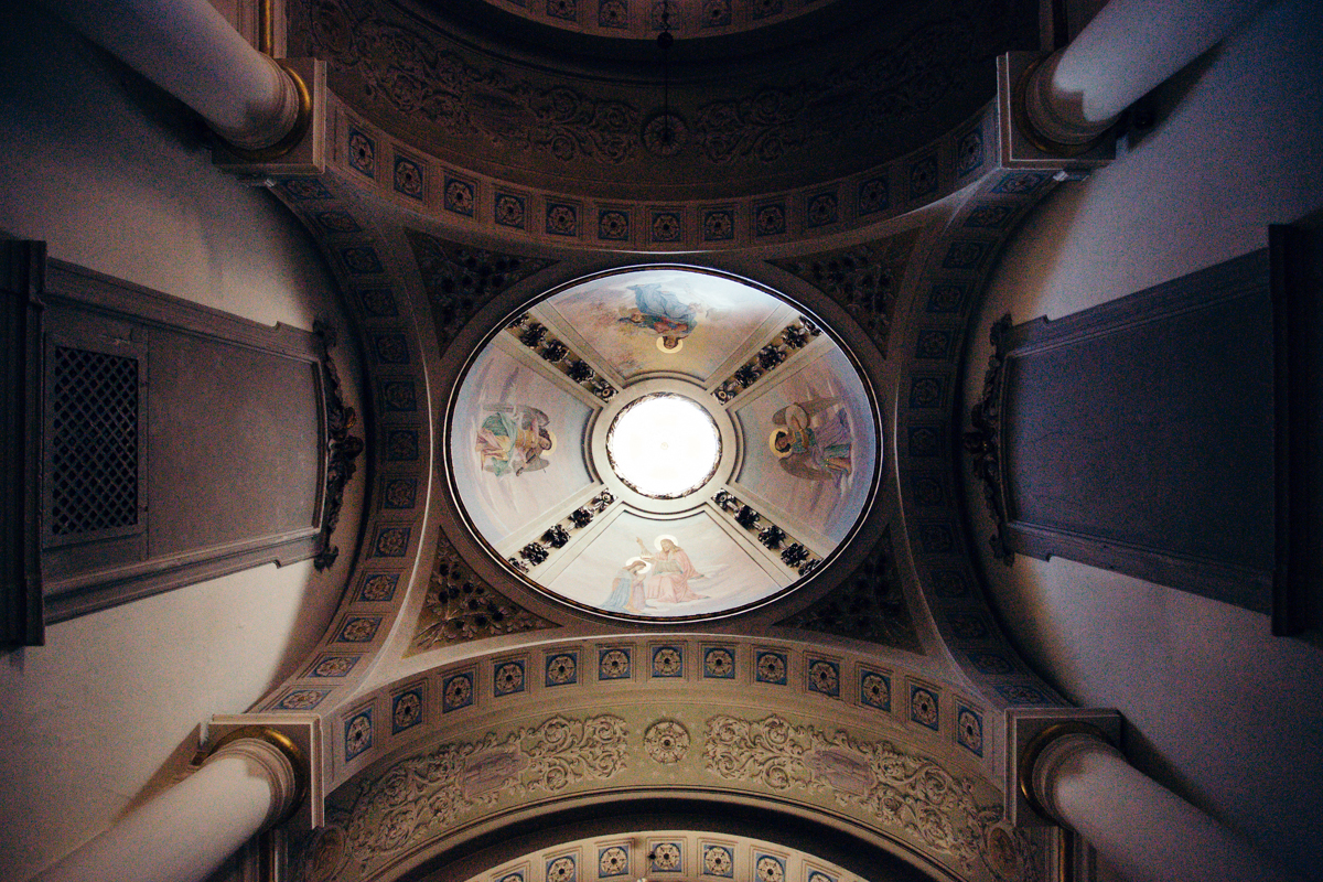 church ceiling italy