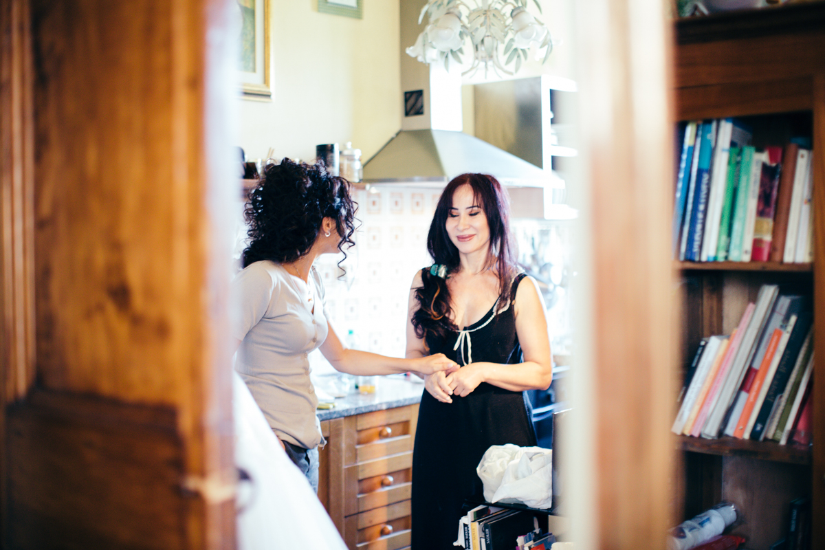 wedding day bride getting ready