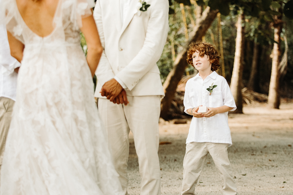 ring bearer beach wedding