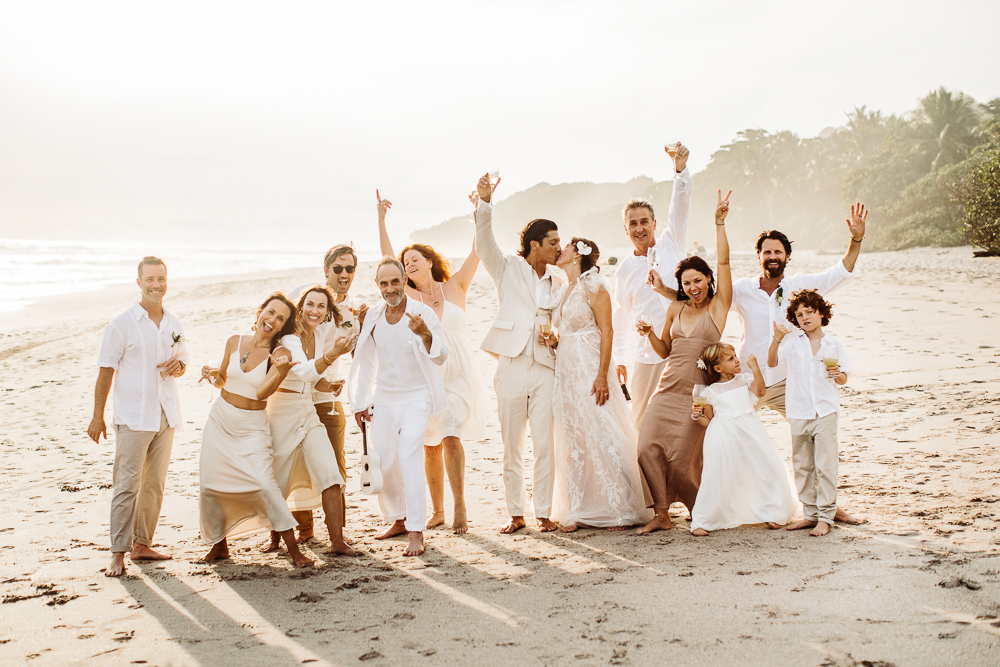 wedding party santa teresa costa rica