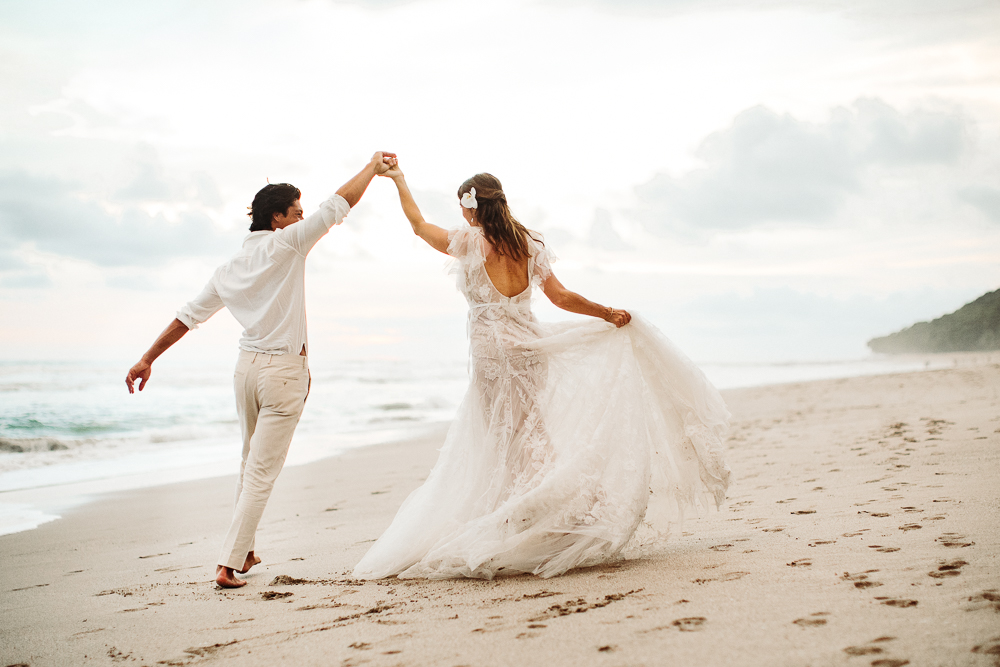 beach wedding celebration