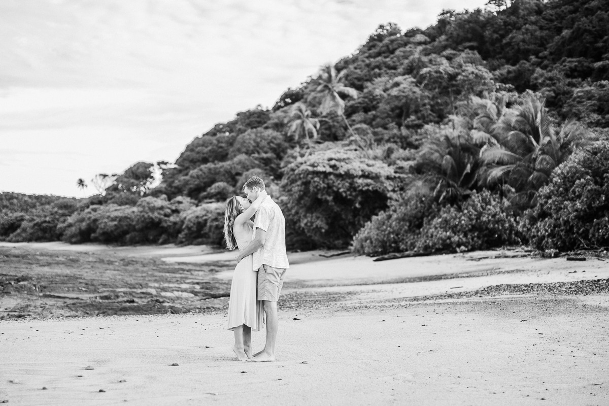 black and white photo beach