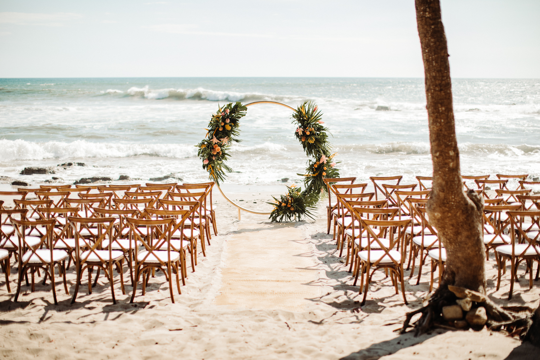 costa rica beach ceremony