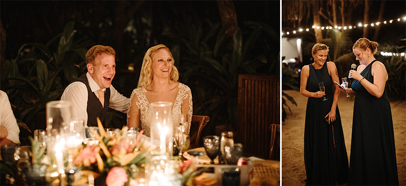 costa rica wedding reception