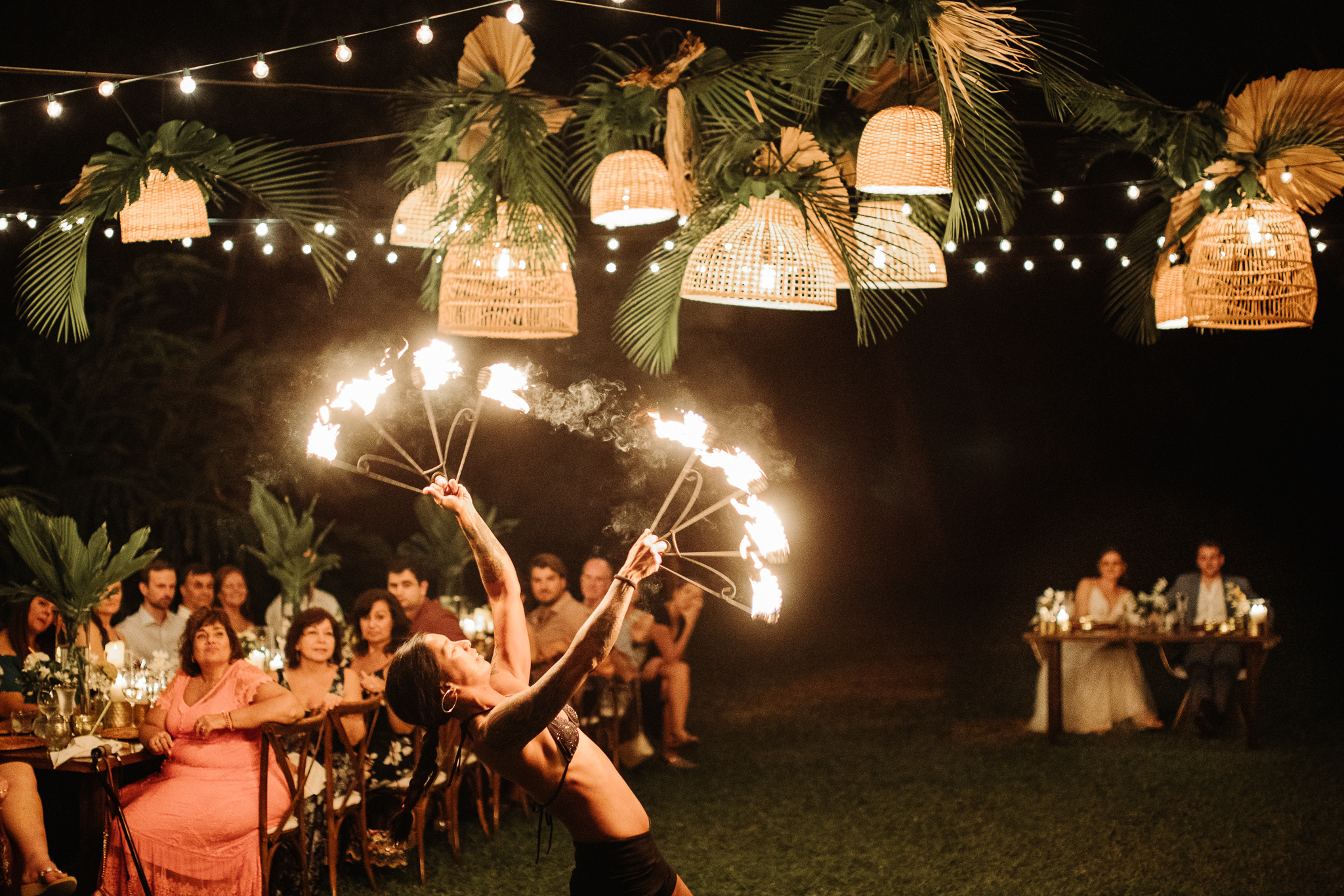 wedding fire dancers costa rica