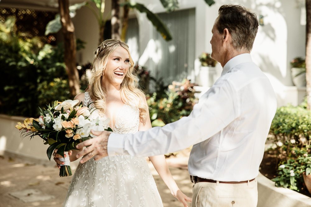 father first look wedding