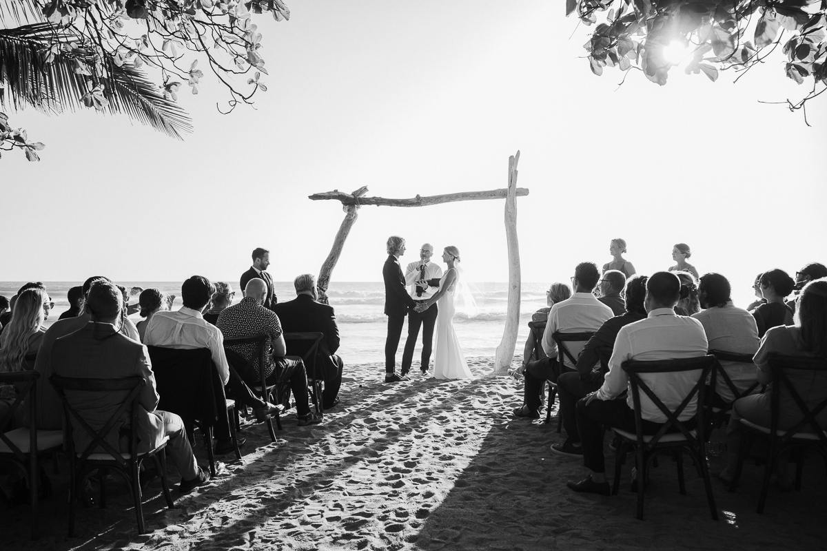 black and white wedding photo