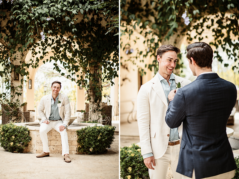 groom getting ready