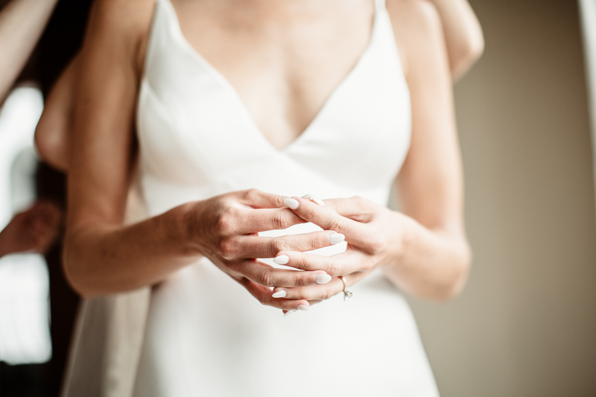 Bride on her wedding day