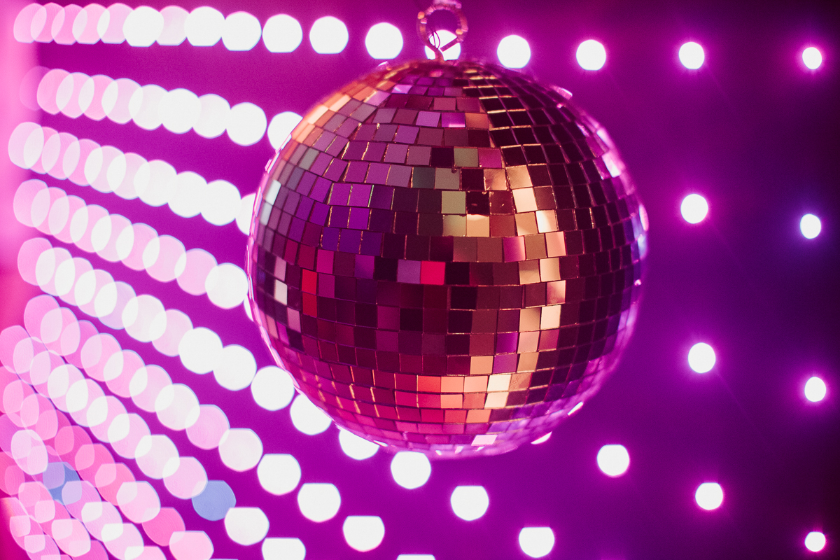 disco ball wedding