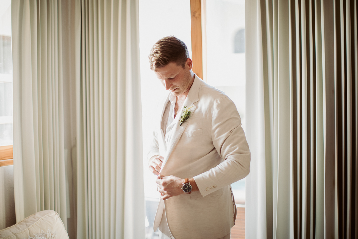 groom getting ready