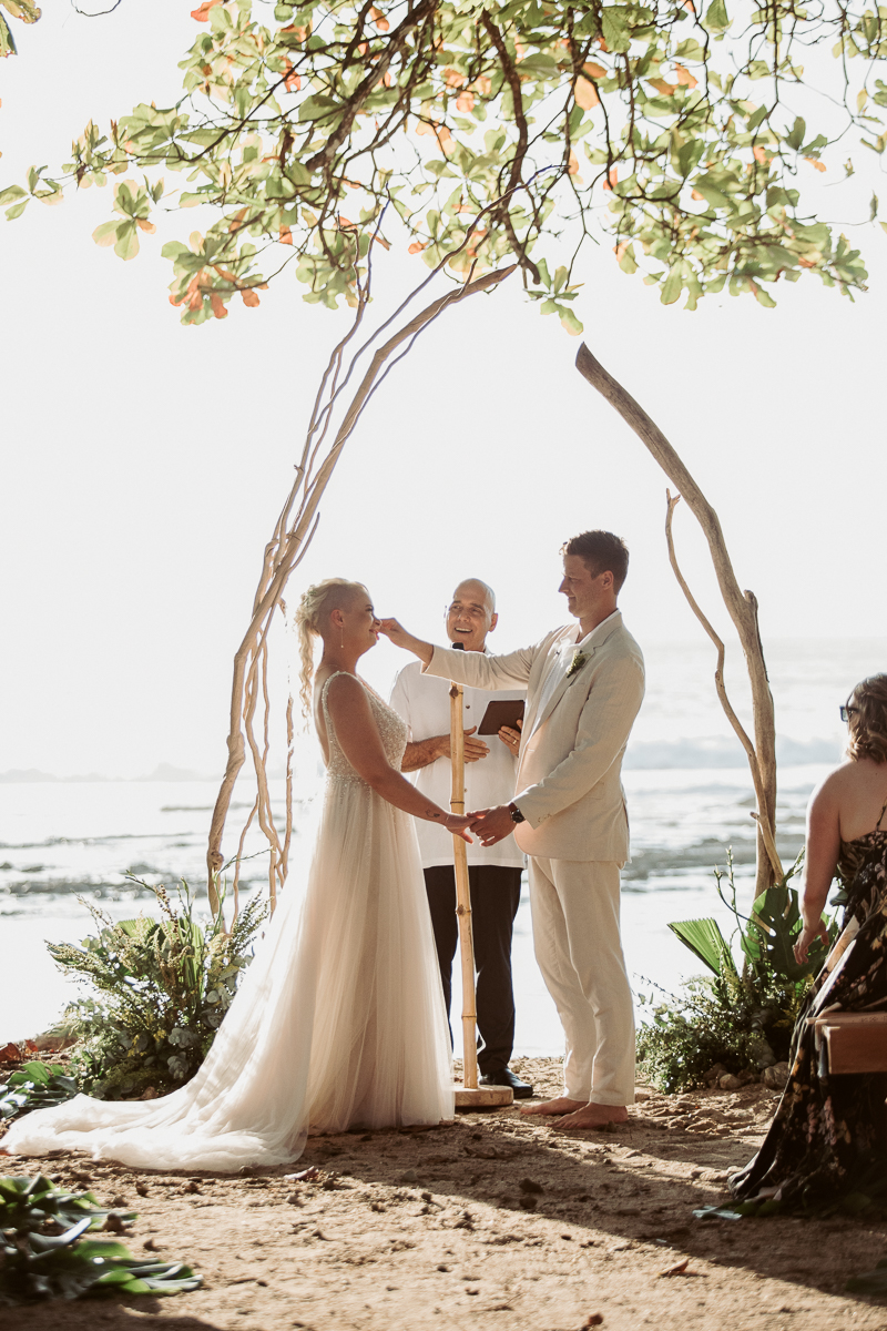 beach wedding santa teresa costa rica