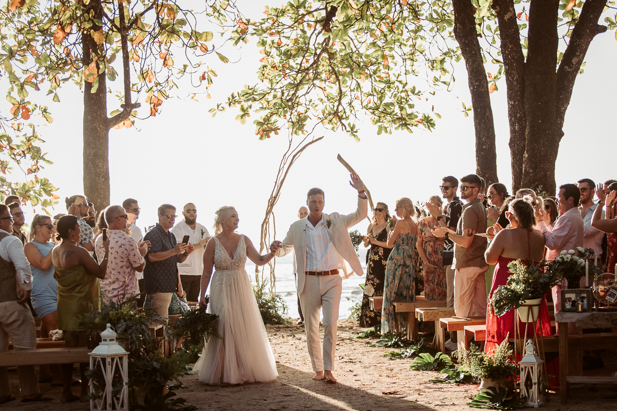 beach wedding ceremony