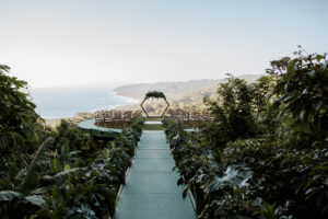 santa teresa wedding on helipad