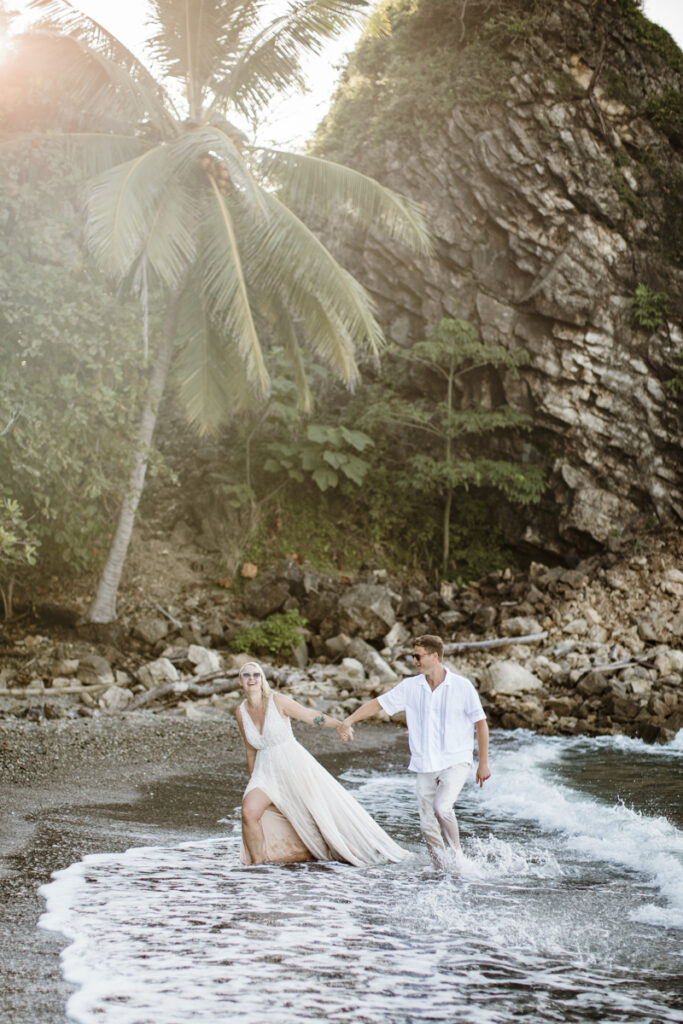 beach engagement shoot