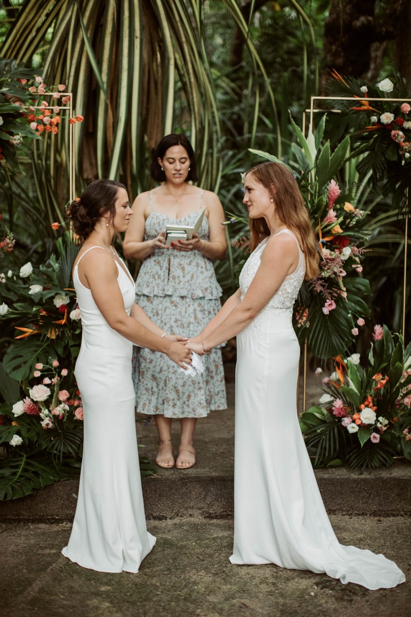 Lesbian wedding ceremony
