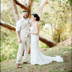 outdoor wedding photo